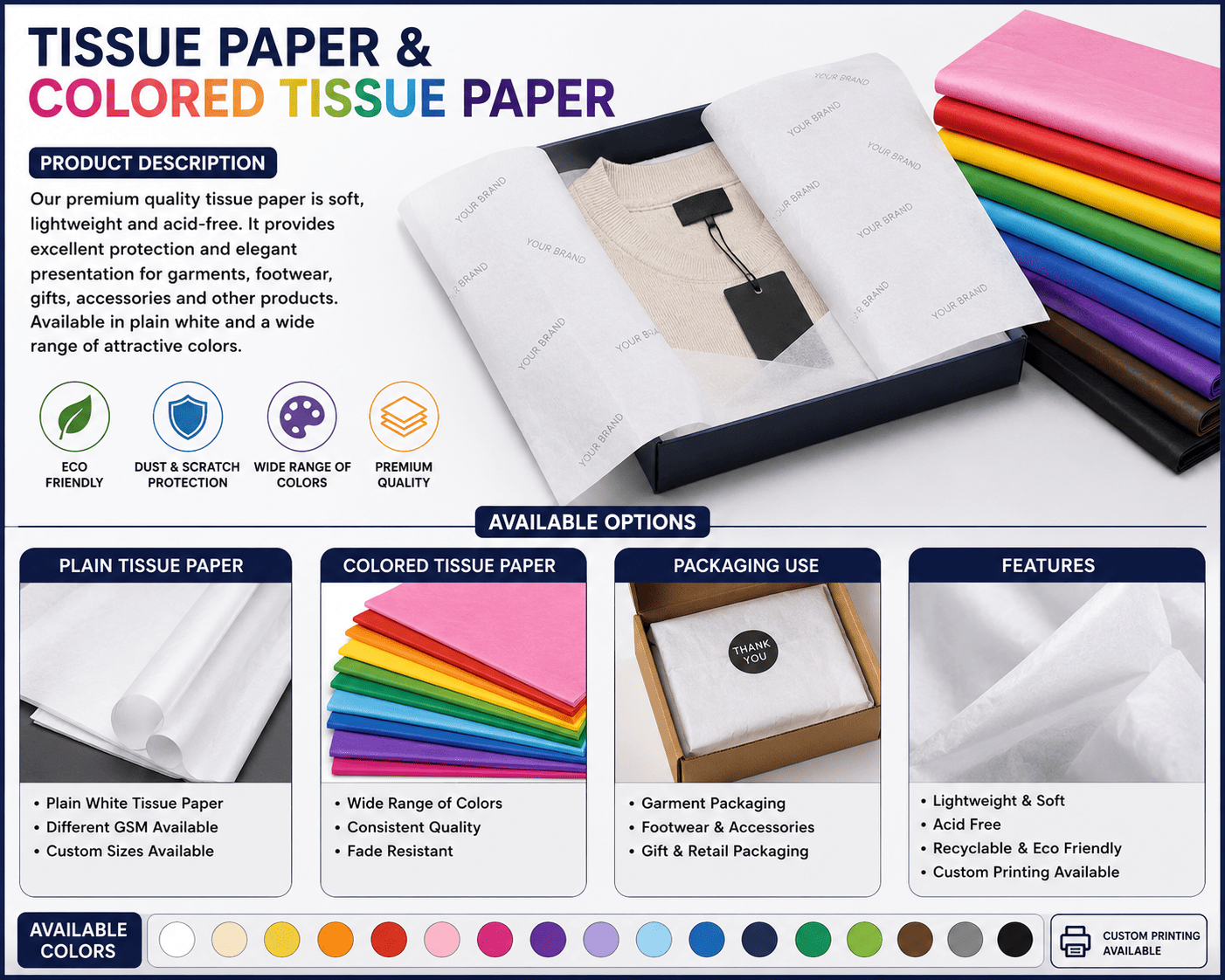 Tissue Paper (Plain & Colored)